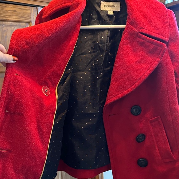 Red Merona Peacoat! - Picture 5 of 7